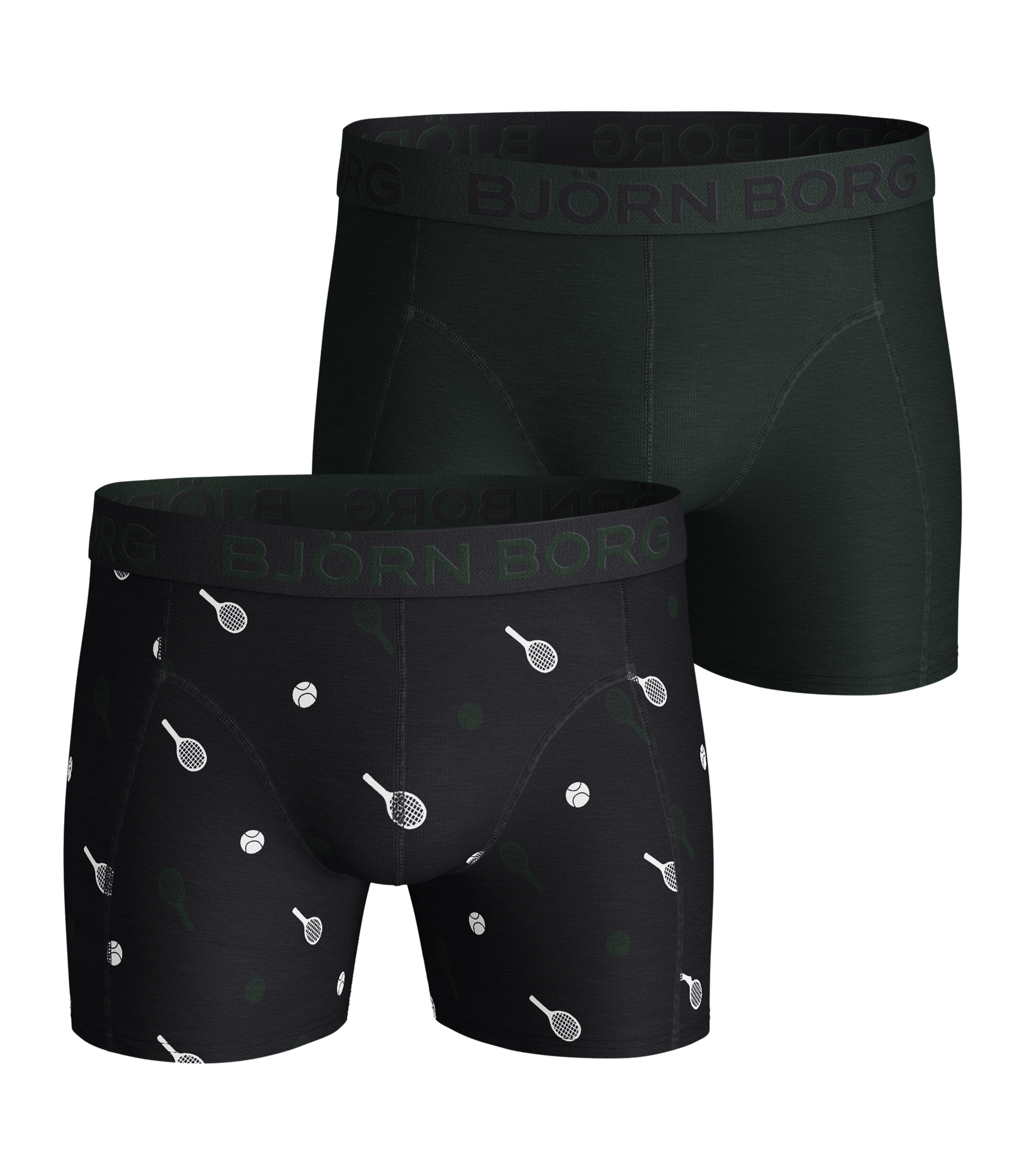 Bjorn Borg "Iconic" Short Shorts in Black 95% Cotton